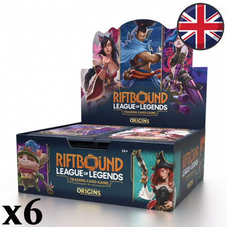 Carton de 6 Boites de 24 Boosters Origins - Riftbound: League of Legends TCG EN Carton de 6 Boites de 24 Boosters Origins - Riftbound: League of Legends TCG EN