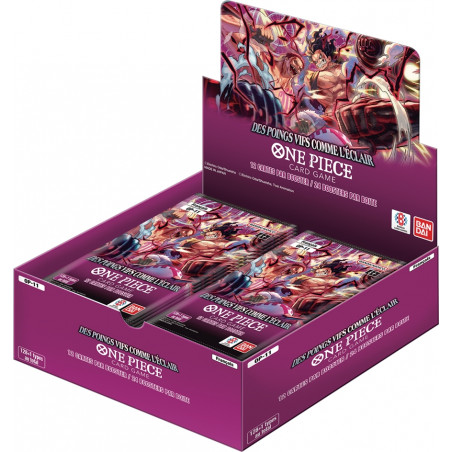 Boîte de 24 boosters OP-11 A Fist of Divine Speed - One Piece FR Boîte de 24 boosters OP-11 A Fist of Divine Speed - One Piece FR
