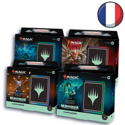 Lot des 4 Decks Commander Mornebrune : la Maison de l'horreur - Magic FR