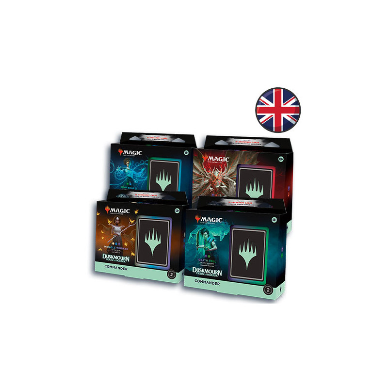 Lot des 4 Decks Commander Mornebrune : la Maison de l'horreur - Magic EN