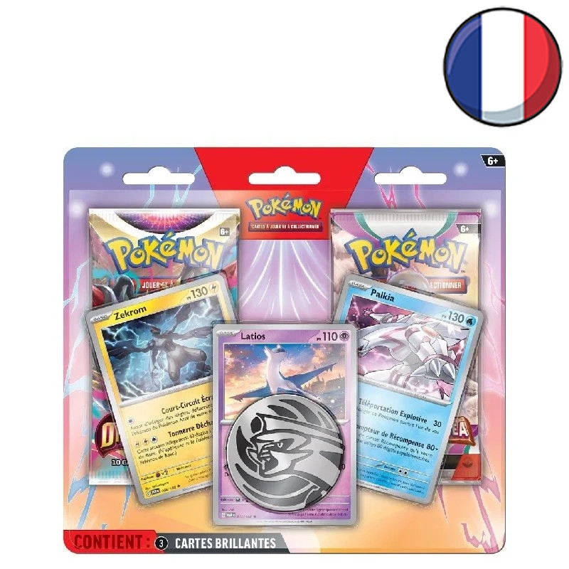 Pack de 2 boosters Zekrom, Latios & Palkia - Pokémon FR