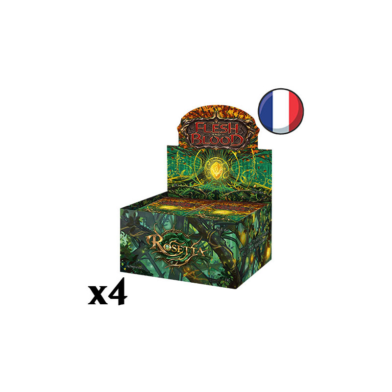 Carton de 4 Boites de 24 boosters Rosetta - Flesh and Blood FR