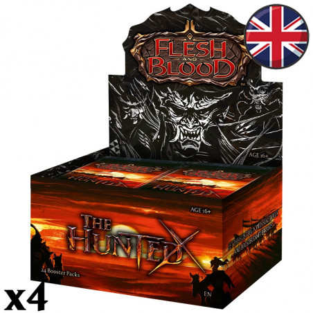 Carton de 4 Boites de 24 boosters The Hunted - Flesh and Blood EN